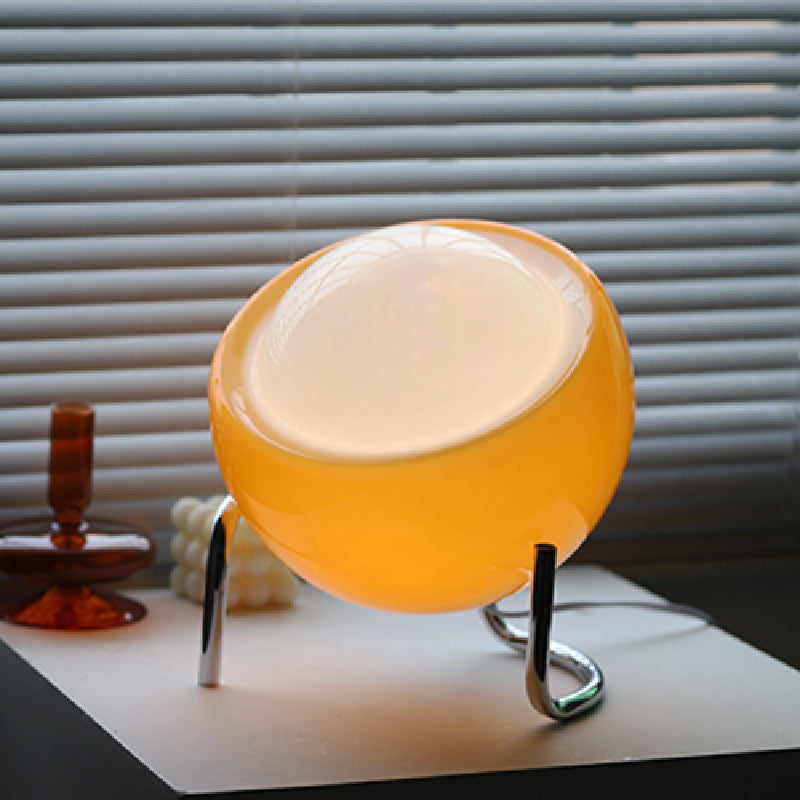 Nordic Retro Glass Table Lamp - Atmospheric Night Lighting for Home Decor