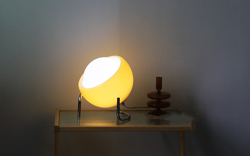 Nordic Retro Glass Table Lamp - Atmospheric Night Lighting for Home Decor