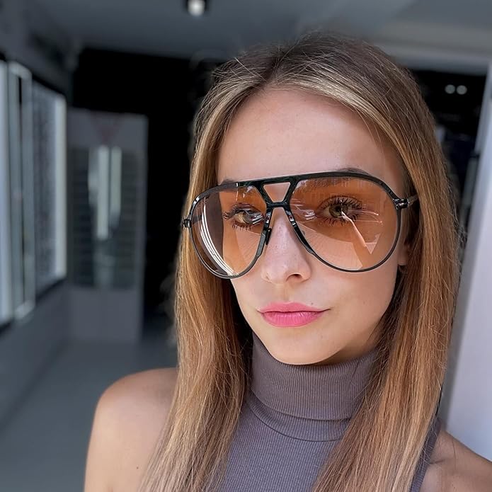 Aviator Sunglasses – Retro, Oversized & Unisex Design