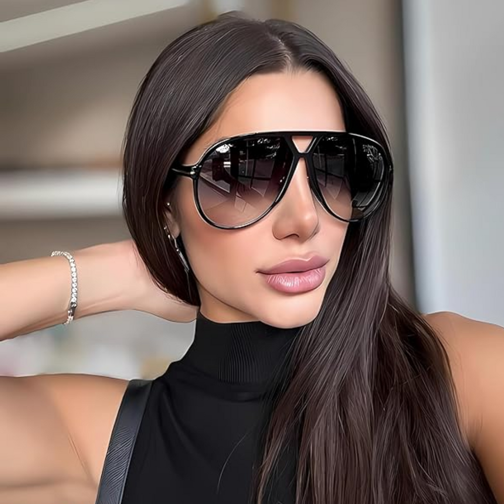 Aviator Sunglasses – Retro, Oversized & Unisex Design