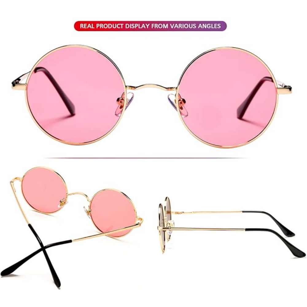 Lenno Retro Round Polarized Sunglasses - Stylish Vintage Eyewear for Ultimate UV Protection