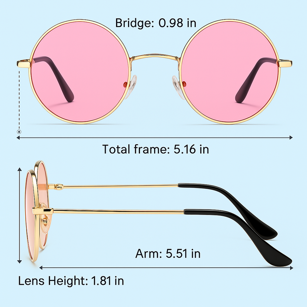Lenno Retro Round Polarized Sunglasses - Stylish Vintage Eyewear for Ultimate UV Protection