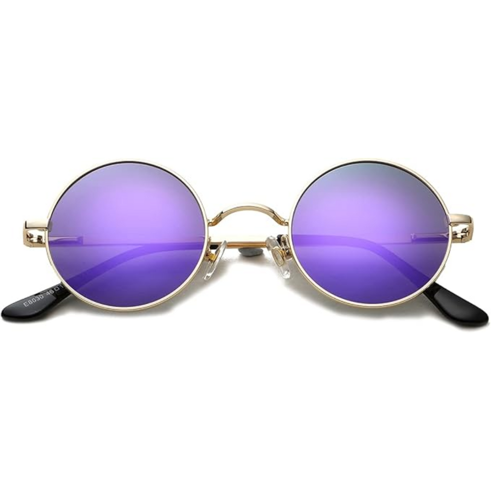 Lenno Retro Round Polarized Sunglasses - Stylish Vintage Eyewear for Ultimate UV Protection