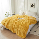 CozyLuxe Reversible Thick Lambswool Blanket - Ultra Soft & Warm, Perfect for Home Decor