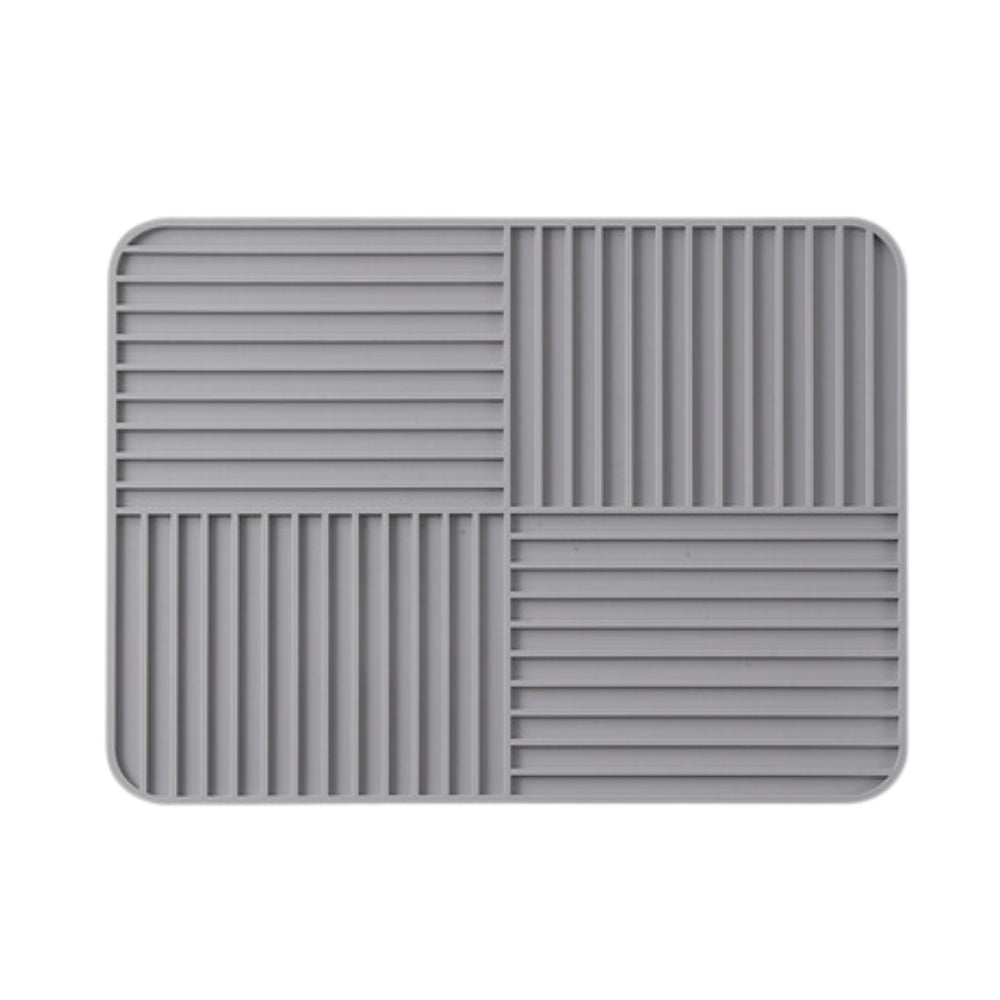 Ridged Foldable Multi-Purpose Drying Mat - Versatile, Space-Saving Kitchen & Dish Drying Solution