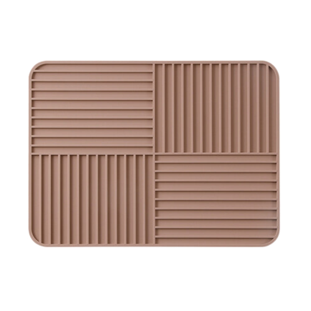Ridged Foldable Multi-Purpose Drying Mat - Versatile, Space-Saving Kitchen & Dish Drying Solution