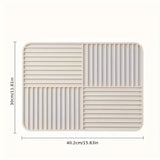 Ridged Foldable Multi-Purpose Drying Mat - Versatile, Space-Saving Kitchen & Dish Drying Solution