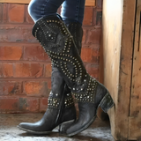 Women's pointed toe western boots, view 6