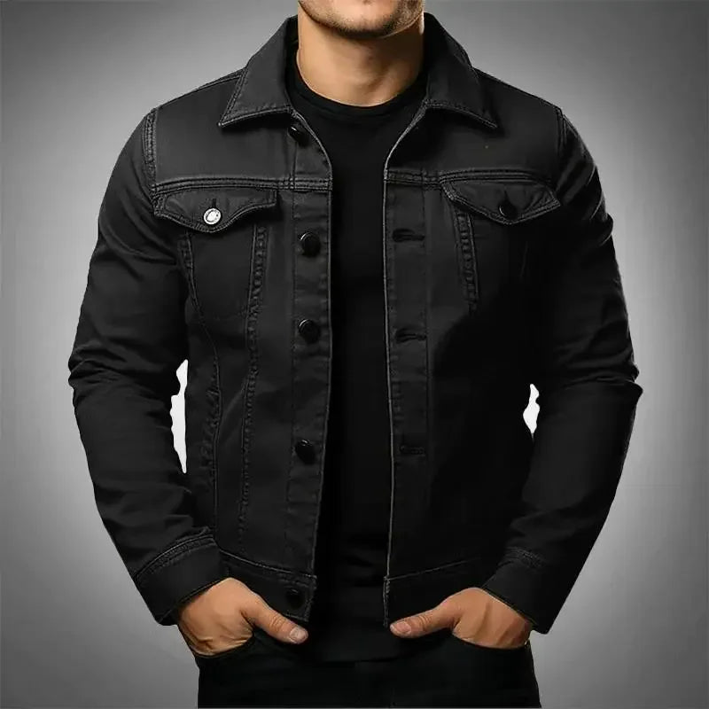 Robust & Timeless Men's Denim Jacket made from 100% Cotton - Noah