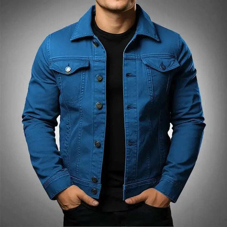 Robust & Timeless Men's Denim Jacket made from 100% Cotton - Noah