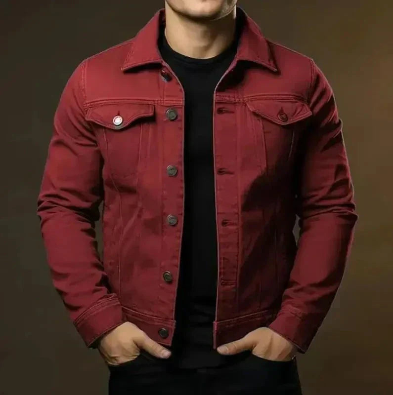 Robust & Timeless Men's Denim Jacket made from 100% Cotton - Noah