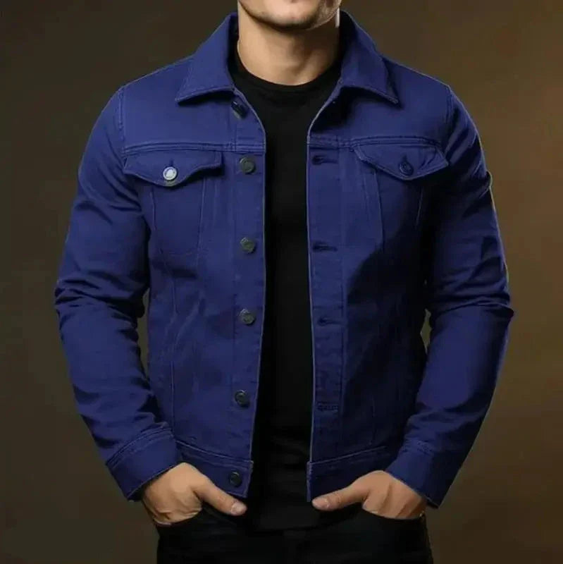 Robust & Timeless Men's Denim Jacket made from 100% Cotton - Noah