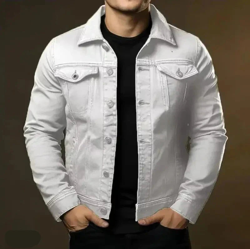 Robust & Timeless Men's Denim Jacket made from 100% Cotton - Noah