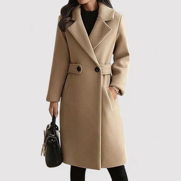 Women's belted coat, view 2