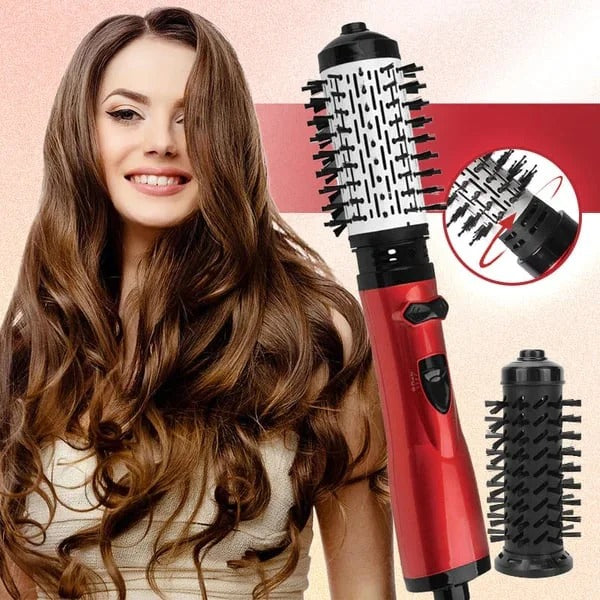 Enhanced Product Title: **Automatic Rotating Hair Styling Brush with Ionic Technology - 2-in-1 Hot Air Brush for Effortless Blowouts and Curls**