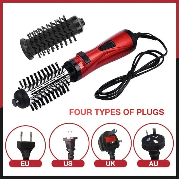 Enhanced Product Title: **Automatic Rotating Hair Styling Brush with Ionic Technology - 2-in-1 Hot Air Brush for Effortless Blowouts and Curls**