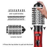 Enhanced Product Title: **Automatic Rotating Hair Styling Brush with Ionic Technology - 2-in-1 Hot Air Brush for Effortless Blowouts and Curls**