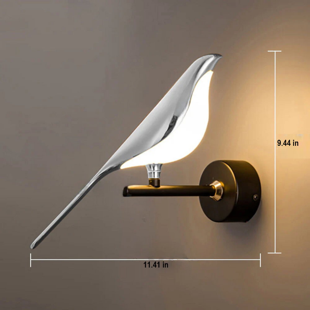 LuminaBird Rotating LED Wall Lamp - Adjustable Brightness & Modern Design for Home Decor