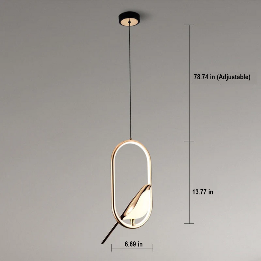 LuminaBird Rotating LED Wall Lamp - Adjustable Brightness & Modern Design for Home Decor