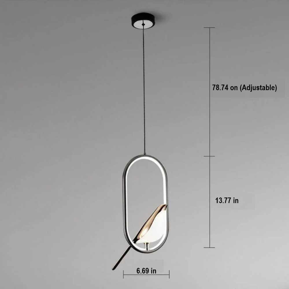 LuminaBird Rotating LED Wall Lamp - Adjustable Brightness & Modern Design for Home Decor