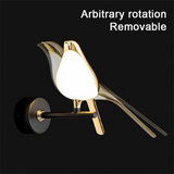 LuminaBird Rotating LED Wall Lamp - Adjustable Brightness & Modern Design for Home Decor