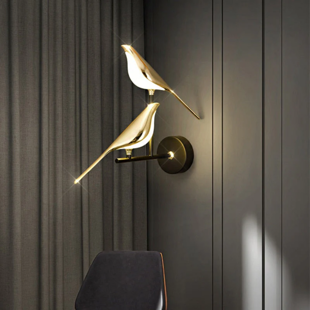 LuminaBird Rotating LED Wall Lamp - Adjustable Brightness & Modern Design for Home Decor
