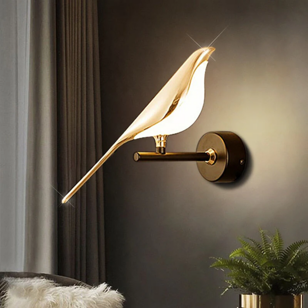 LuminaBird Rotating LED Wall Lamp - Adjustable Brightness & Modern Design for Home Decor