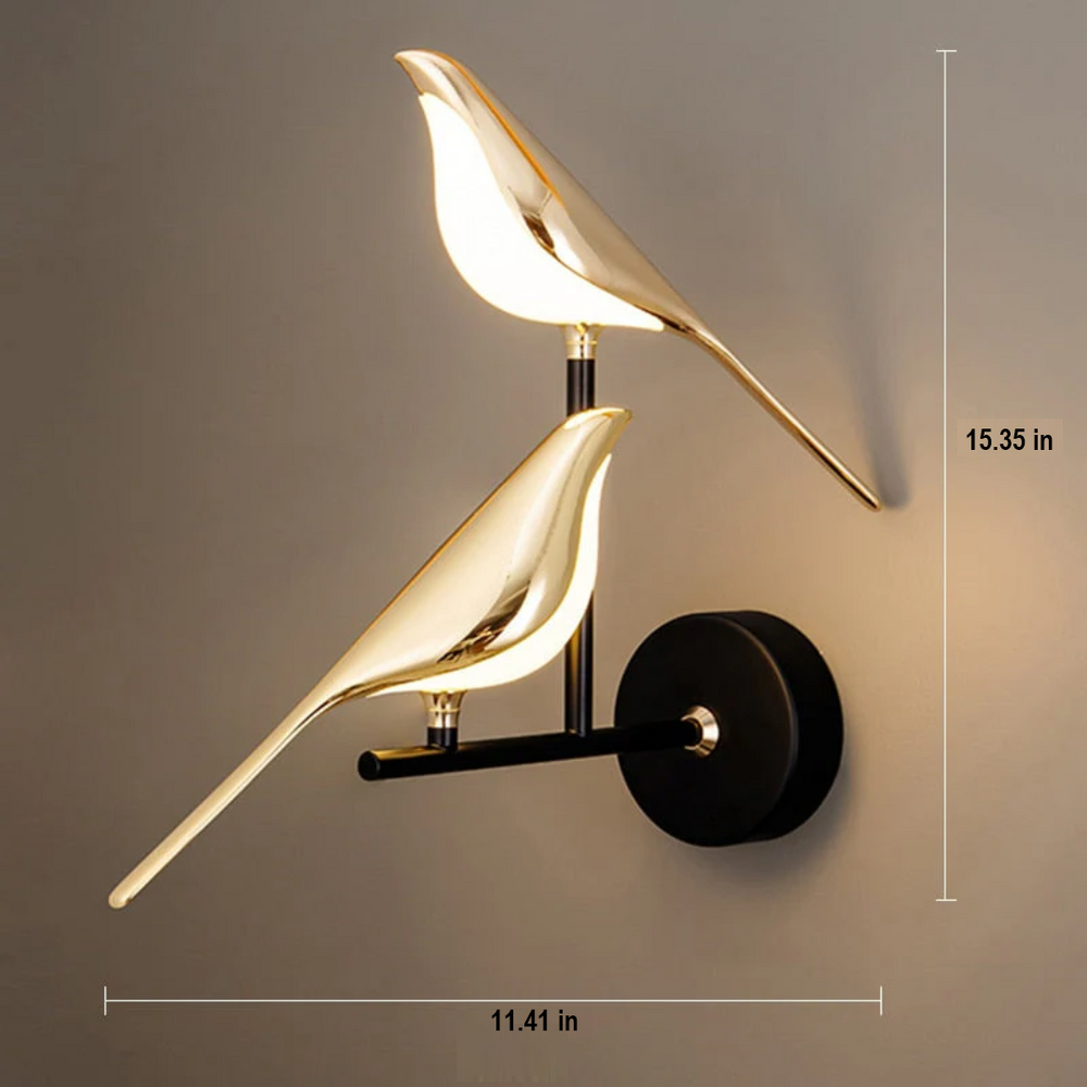 LuminaBird Rotating LED Wall Lamp - Adjustable Brightness & Modern Design for Home Decor