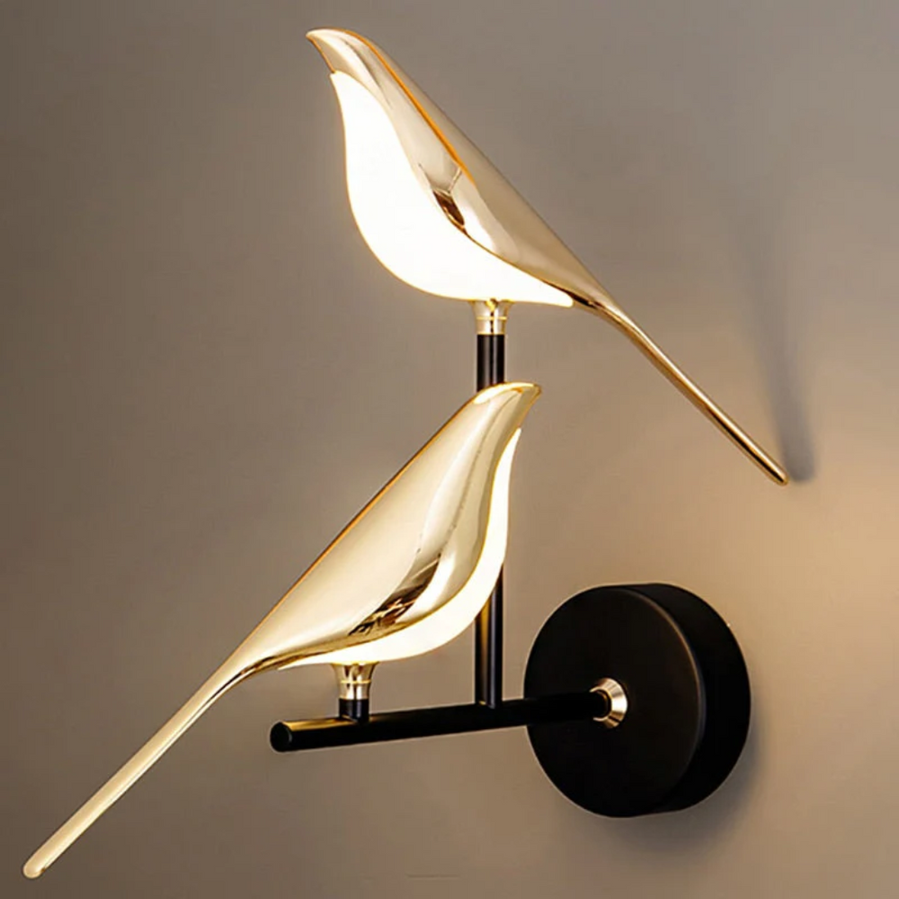 LuminaBird Rotating LED Wall Lamp - Adjustable Brightness & Modern Design for Home Decor