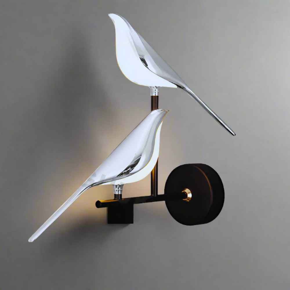 LuminaBird Rotating LED Wall Lamp - Adjustable Brightness & Modern Design for Home Decor