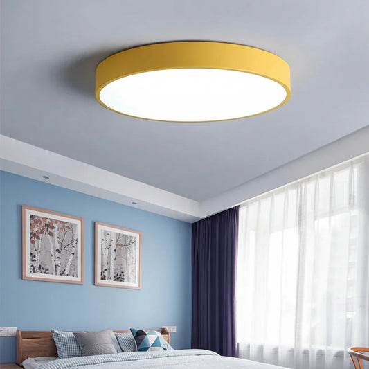 LED Ceiling Light – Round Flush Mount, Modern Design & Living Room