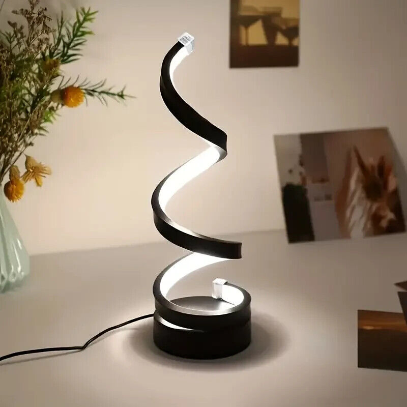 Enhanced Product Title: **Dimmable Spiral LED Table Lamp with Touch Control – Modern Design for Home & Office**