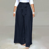Plus-Size Wide-Leg Work Pants for Women - Stylish Fall Edition - Comfortable & Versatile Office Wear
