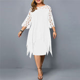 Chic Plus-Size Midi Dress for Fall | Elegant Autumn Fashion