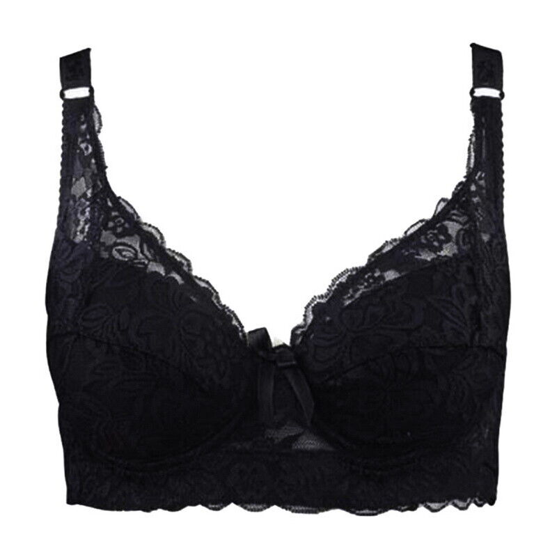 Plus-Size Wire-Free Lace Bra - Comfortable & Stylish Lingerie for Curvy Women