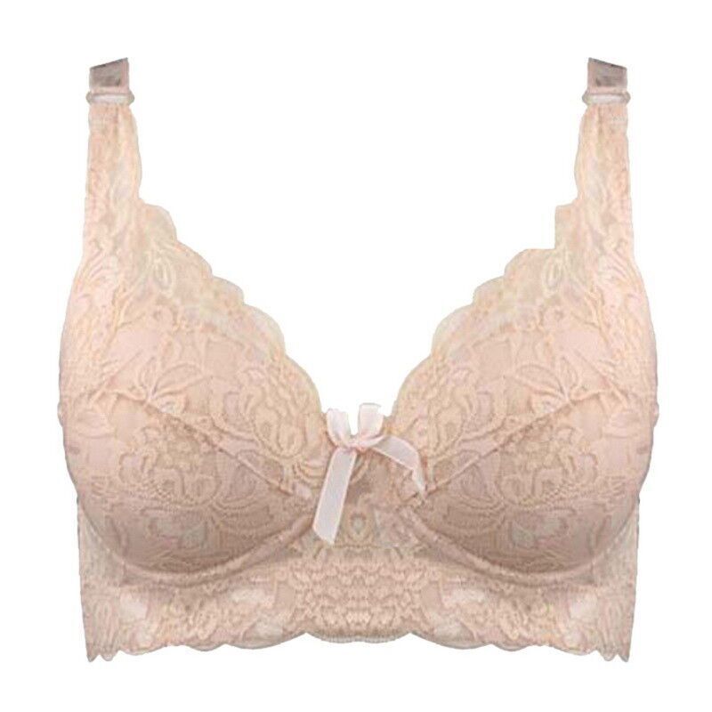 Plus-Size Wire-Free Lace Bra - Comfortable & Stylish Lingerie for Curvy Women