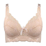Plus-Size Wire-Free Lace Bra - Comfortable & Stylish Lingerie for Curvy Women
