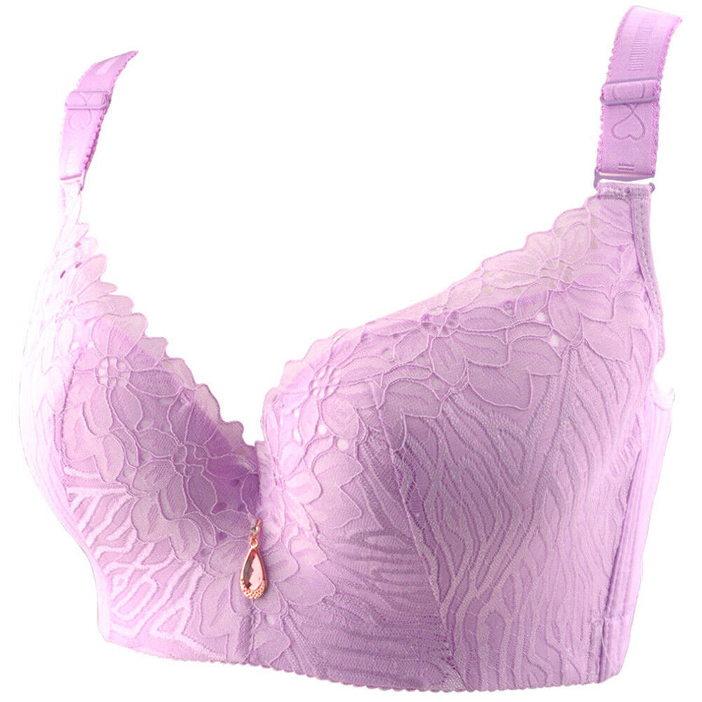 Plus-Size Lace Minimizer Bra - Full-Cup Coverage for Ultimate Comfort & Support
