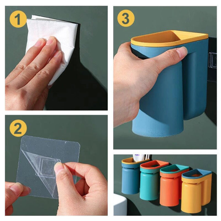 Optimized Product Title: "Zahnbürsten-Wandhalter – Einfach ohne Bohren montierbar | Praktischer Badezimmer Organizer" 

This title includes relevant keywords while providing additional context to attract potential buyers.