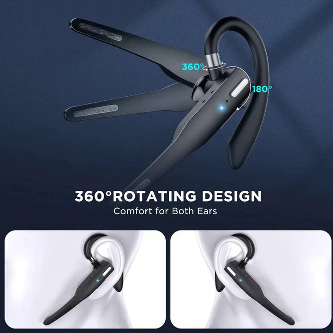 Bluetooth Headset – Noise Cancelling, Bluetooth 5.1 & 25-Hour Battery