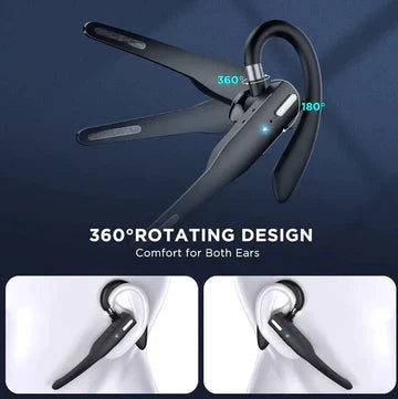BowLift | Trucker Dual Mic Wireless Bluetooth 5.1 Noise Cancelling Headset/Earpiece