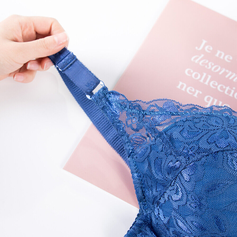 Plus-Size Wire-Free Lace Bra - Comfortable & Stylish Lingerie for Curvy Women