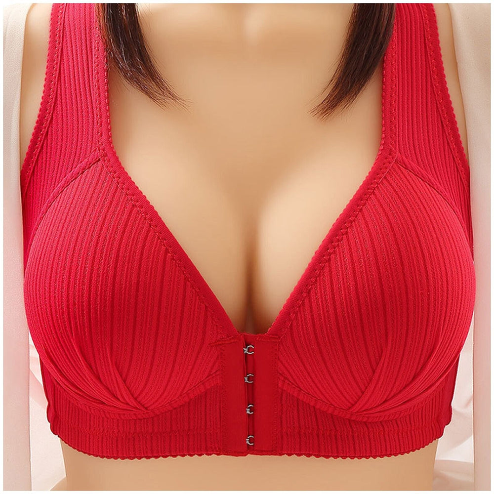 Enhanced Product Title: "Plus-Size Front-Closure Push-Up Bra for Ultimate Comfort and Support - Adjustable Straps, Soft Fabric, Perfect Fit" 

This title includes relevant keywords while highlighting key features that may attract potential buyers.