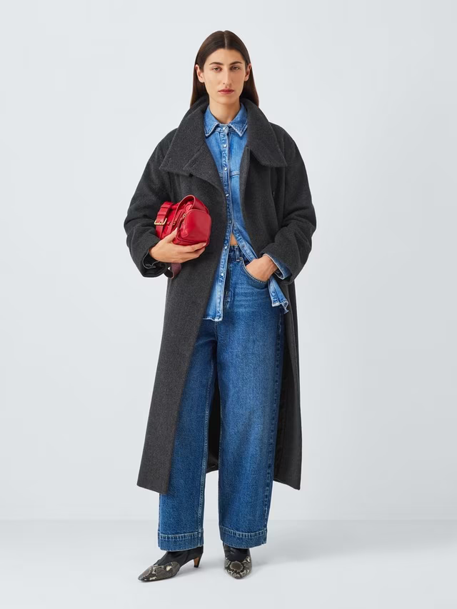 Women's belted coat, view 3