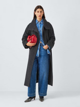 Women's belted coat, view 3