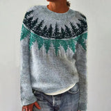 SILVIA Retro Pullover Sweater - Vintage Style Knitwear for Women