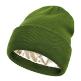 BowLift | Noor Silk Winter Hat – Wool & Silk – Anti-Frizz Hair Protection