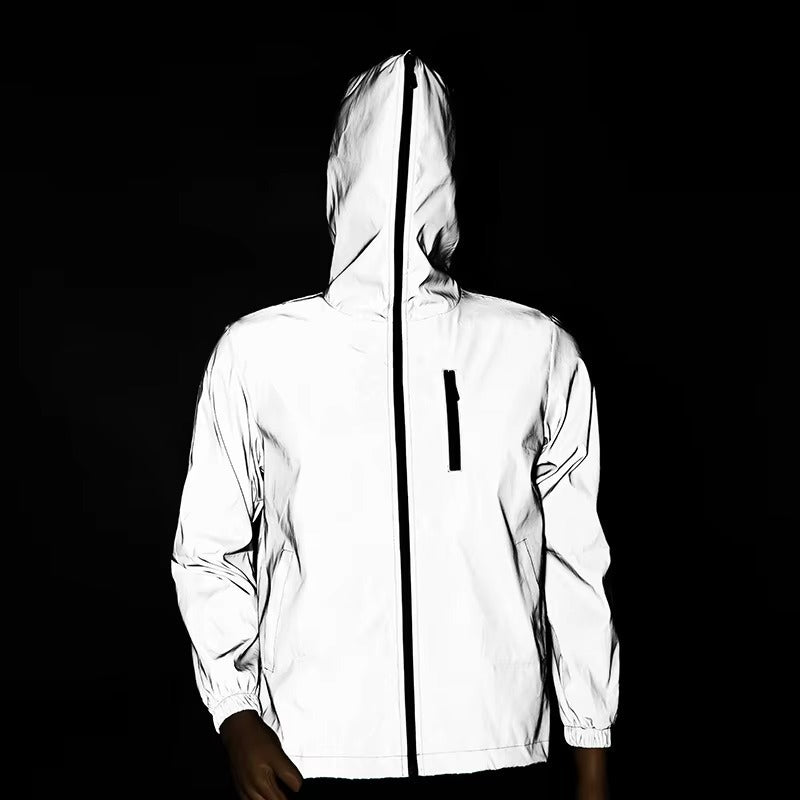 LumiSafe High-Reflective Waterproof Unisex Rain Jacket