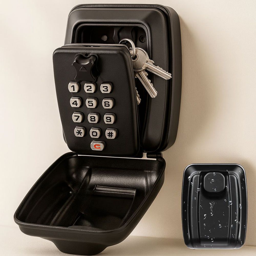 Combination Key Safe – Weatherproof Zinc Alloy, Wall-Mounted, 15×11×9cm