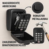 Combination Key Safe – Weatherproof Zinc Alloy, Wall-Mounted, 15×11×9cm